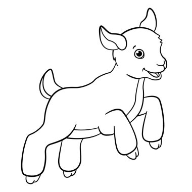 Goat And Goatling Free Vector Eps Cdr Ai Svg Vector Illustration Graphic Art