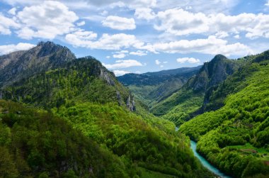 Karadağ. Top Nehri üzerinde görünümü tara.