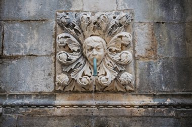 Hırvatistan. Eski şehirde heykel.