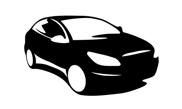 Silhouette voiture moderne — Image vectorielle