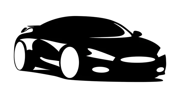 Silhouette de voiture de sport — Image vectorielle