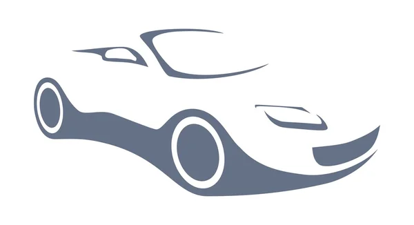 Auto silhouette logo — Stock Vector