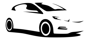 Vektör araba siluet