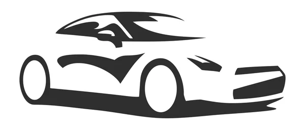 Silueta de coche — Vector de stock