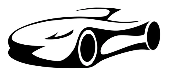 Silueta de coche deportivo — Vector de stock