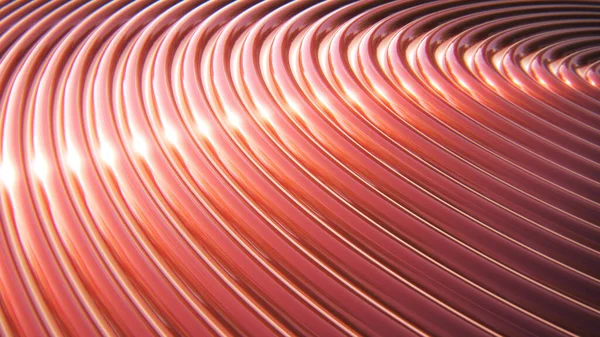 Metal spiral, krom, arkaplan, 3D render
