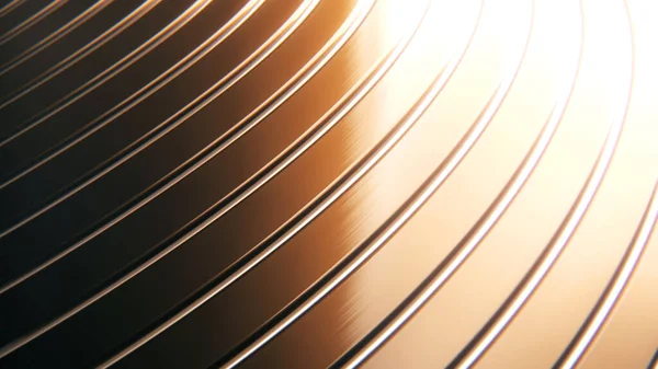 Metal spiral, krom, arkaplan, 3D render