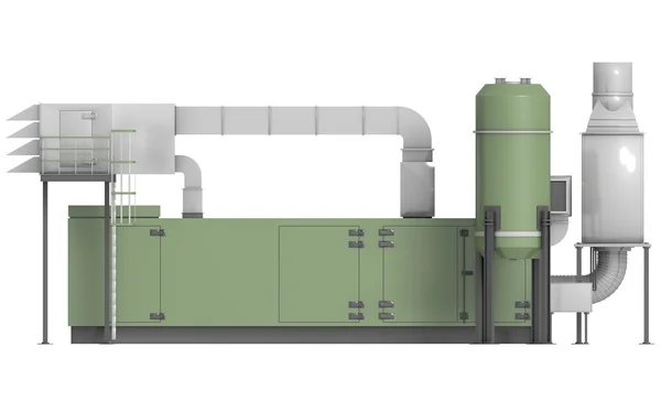 Gas turbine, in 3d — Stock Photo, Image