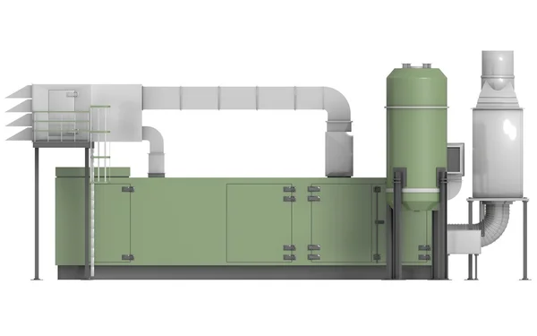 Turbina de gas, en 3d —  Fotos de Stock