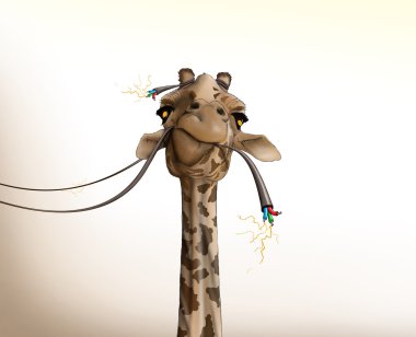 drawing of a giraffe clipart