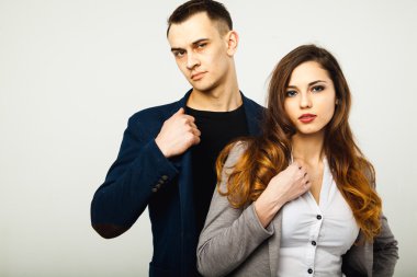 casual giyim güzel genç Çift