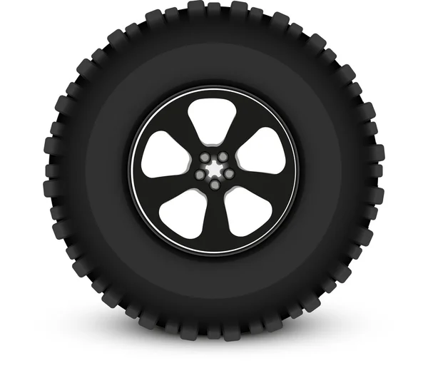 Coche de rueda — Vector de stock