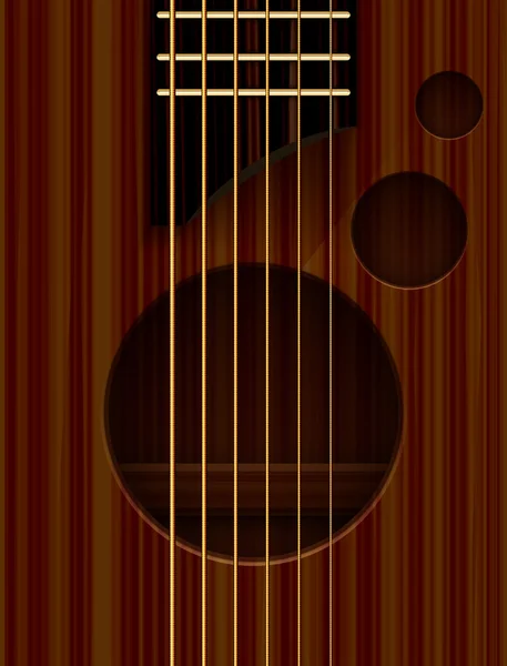 Guitarra acústica abstrata — Vetor de Stock