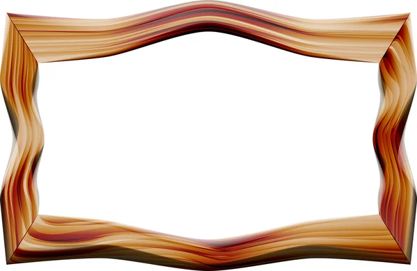 Houten frame-object — Stockvector