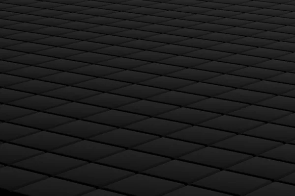 対角キューブで作られた濃い灰色の背景 斜めの面の正方形からの3Dレンダリングの背景 — ストック写真