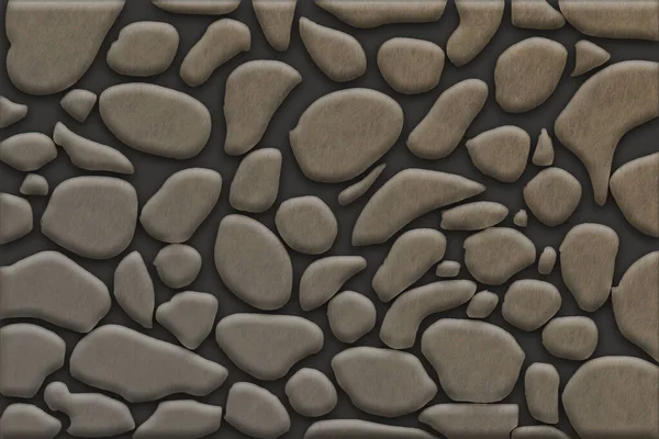 Resumo Fundo Forma Pedras Lisas Volumétricas Ilustração — Fotografia de Stock