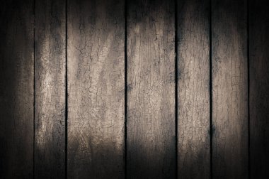 Dramatik ahşap çatlak sepya arka plan derin vignet ile