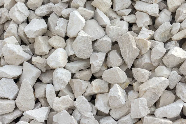 Rozrzucanie Biały Marmur Duży Zgnieciony Kamień Widok Góry — Zdjęcie stockowe