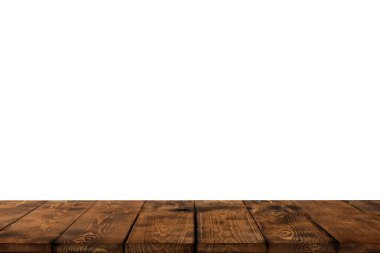 Ahşap masa arkası, mutfak, mağaza, kafeterya ve restoran arkaplanı, ahşap masa üstü, tezgah, yemek rafı modeli, afiş, şablon için boş kahverengi tahta masa..