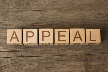 APPEAL word on wooden blocks clipart