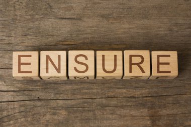 Ahşap küpleri söz emin olun