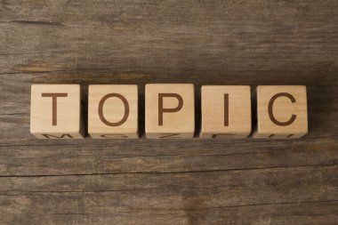 Konu kelime ahşap küpleri