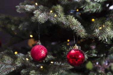 Yılbaşı ağacı süsleri.
