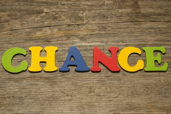 Conceito de palavra Chance — Fotografia de Stock