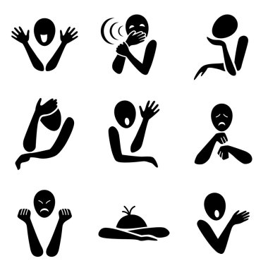 Farklı duygu simgeleri