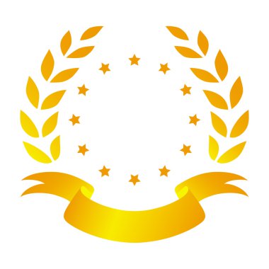 Defne çelengi şerit ve yıldız