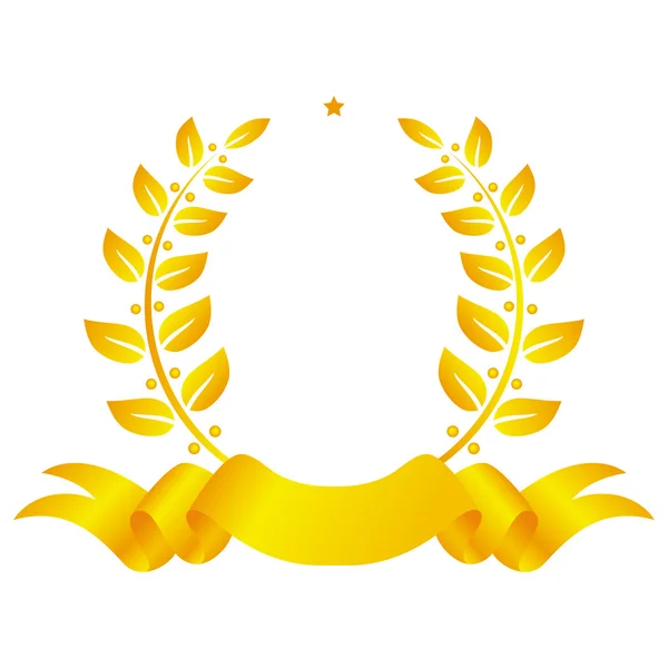 Defne çelengi şerit ve yıldız