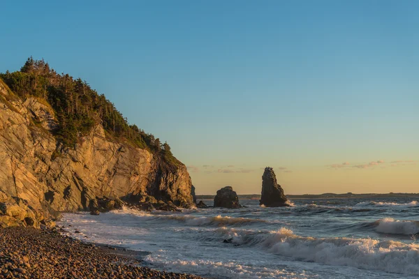 Pantai samudra (Cabot Trail, Cape Breton, Nova Scotia, Kanada ) — Stok Foto