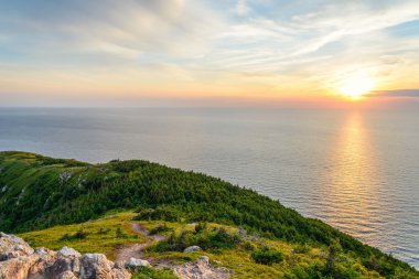 Skyline iz göz kapalı olarak-günbatımı