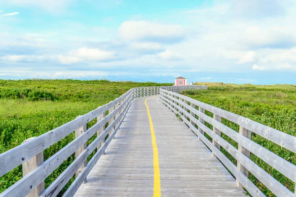 Greenwich Beach Boardwalk Prince Edward Island Canada — Stock Photo, Image