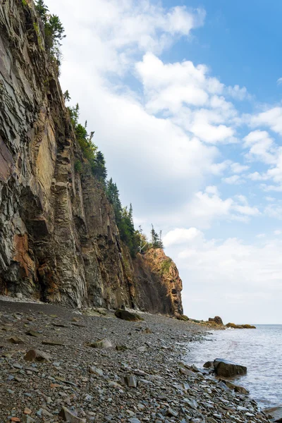 Klippen des Kaps wüten entlang der Bucht von Fundy — Stockfoto
