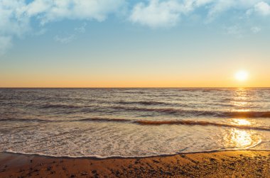 Sedir dunes plaj gün batımında