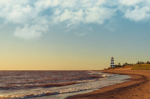 Westlicher Leuchtturm bei Sonnenuntergang — Stockfoto