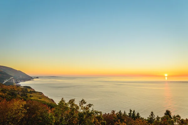 Cabot Trail at sunset — Stock Photo, Image