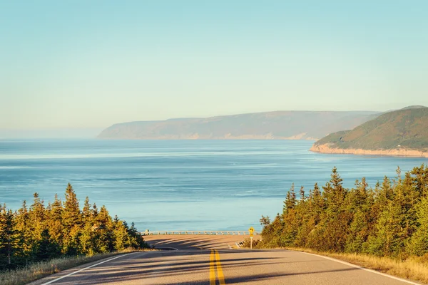 Cabot Trail Highway in autunno — Foto Stock