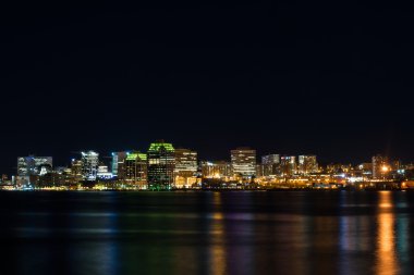 Halifax at night clipart