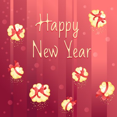 Yeni yıl hediyeleri kırmızı kartı