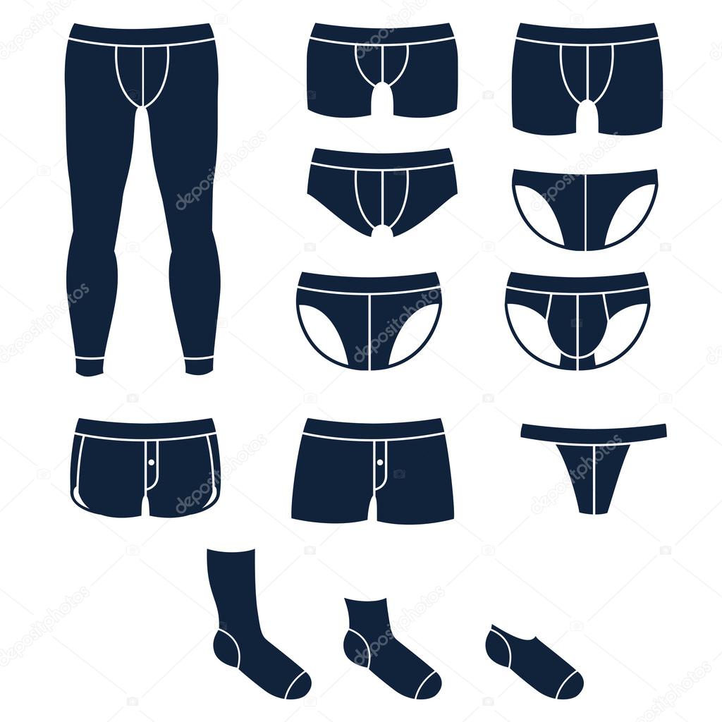 Types White Mens Underwear Names On Stock Vector (Royalty Free) 370067687