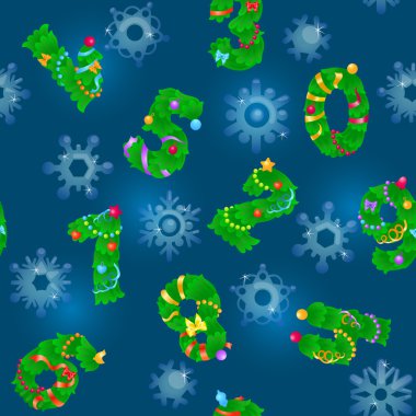 Köknar gibi numaralardan gelen Dikişsiz desen