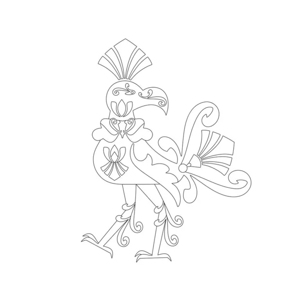 Efsanevi kuş Hong. Zen sanatı. Görüntü.