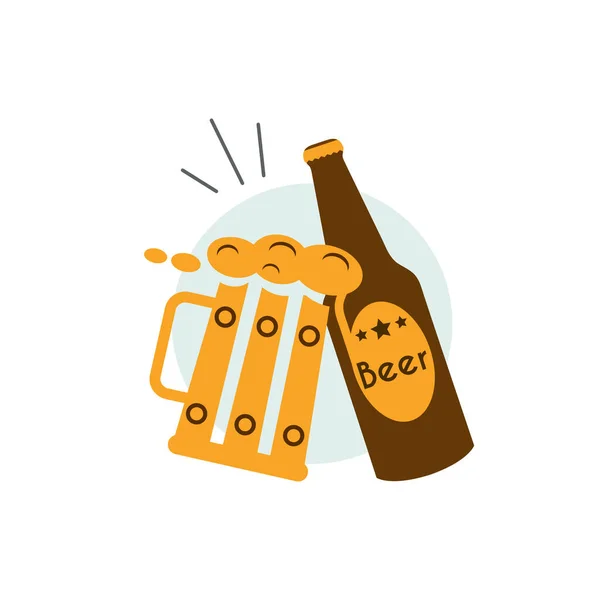 Bar afişi, bira fabrikası tasarımı, bira reklam afişi. Grafik arkaplan. Bira hakkında bilgi. Vektör çizimi. Düz tasarım