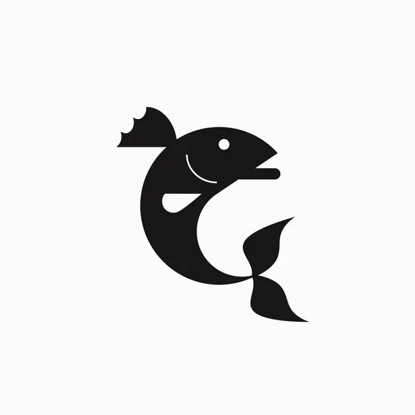 Bigmouth bass. Illustration. Logo. — Stok Vektör