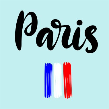 Ulusal bayrak renginde fırça darbeleri. Vektör illüstrasyonu