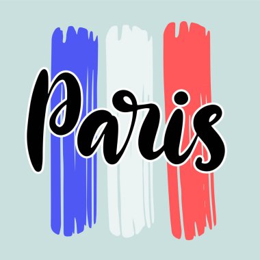 Ulusal bayrak renginde fırça darbeleri. Vektör illüstrasyonu