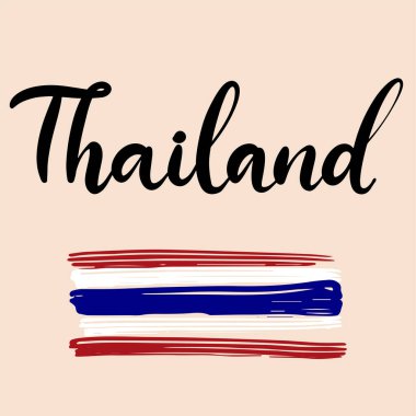 Ulusal bayrak renginde fırça darbeleri. Vektör illüstrasyonu