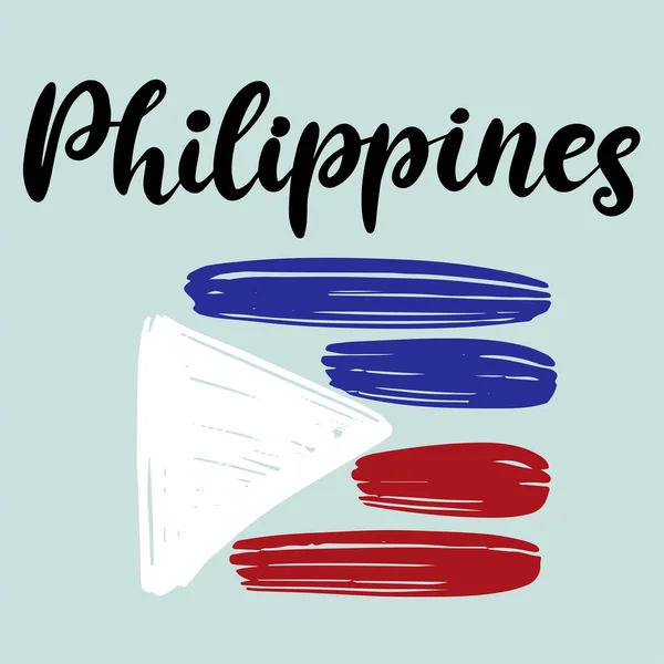 Coups de pinceau aux couleurs du drapeau national. Illustration vectorielle — Image vectorielle